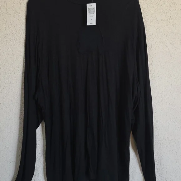 NWT Hot Topic Size 3X Black Planchette Cutout Mock Neck Long-Sleeve Top - Picture 2 of 7